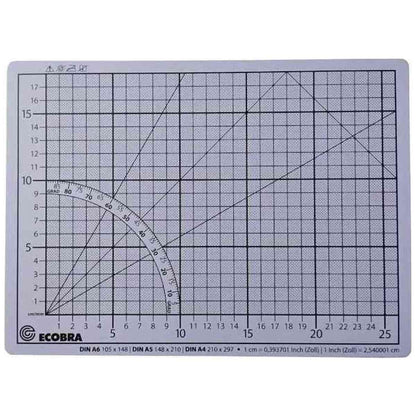 ECOBRA Schneidematte Premium 30x22cm 5-lagig hellgrau / flieder selbstheilend