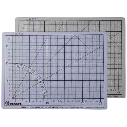 ECOBRA Schneidematte Premium 30x22cm 5-lagig hellgrau / flieder selbstheilend