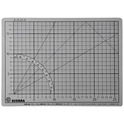 ECOBRA Schneidematte Premium 30x22cm 5-lagig hellgrau / flieder selbstheilend