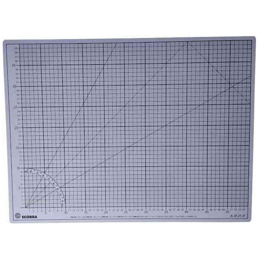 ECOBRA Schneidematte Premium 60x45cm 5-lagig hellgrau / flieder selbstheilend