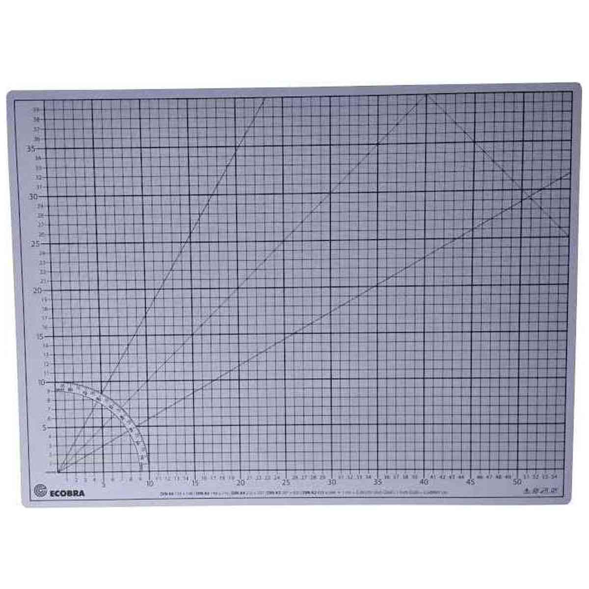 ECOBRA Schneidematte Premium 60x45cm 5-lagig hellgrau / flieder selbstheilend