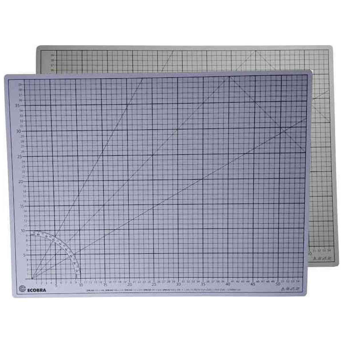 ECOBRA Schneidematte Premium 60x45cm 5-lagig hellgrau / flieder selbstheilend
