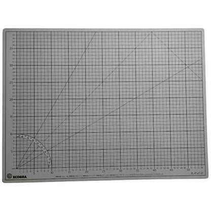 ECOBRA Schneidematte Premium 60x45cm 5-lagig hellgrau / flieder selbstheilend