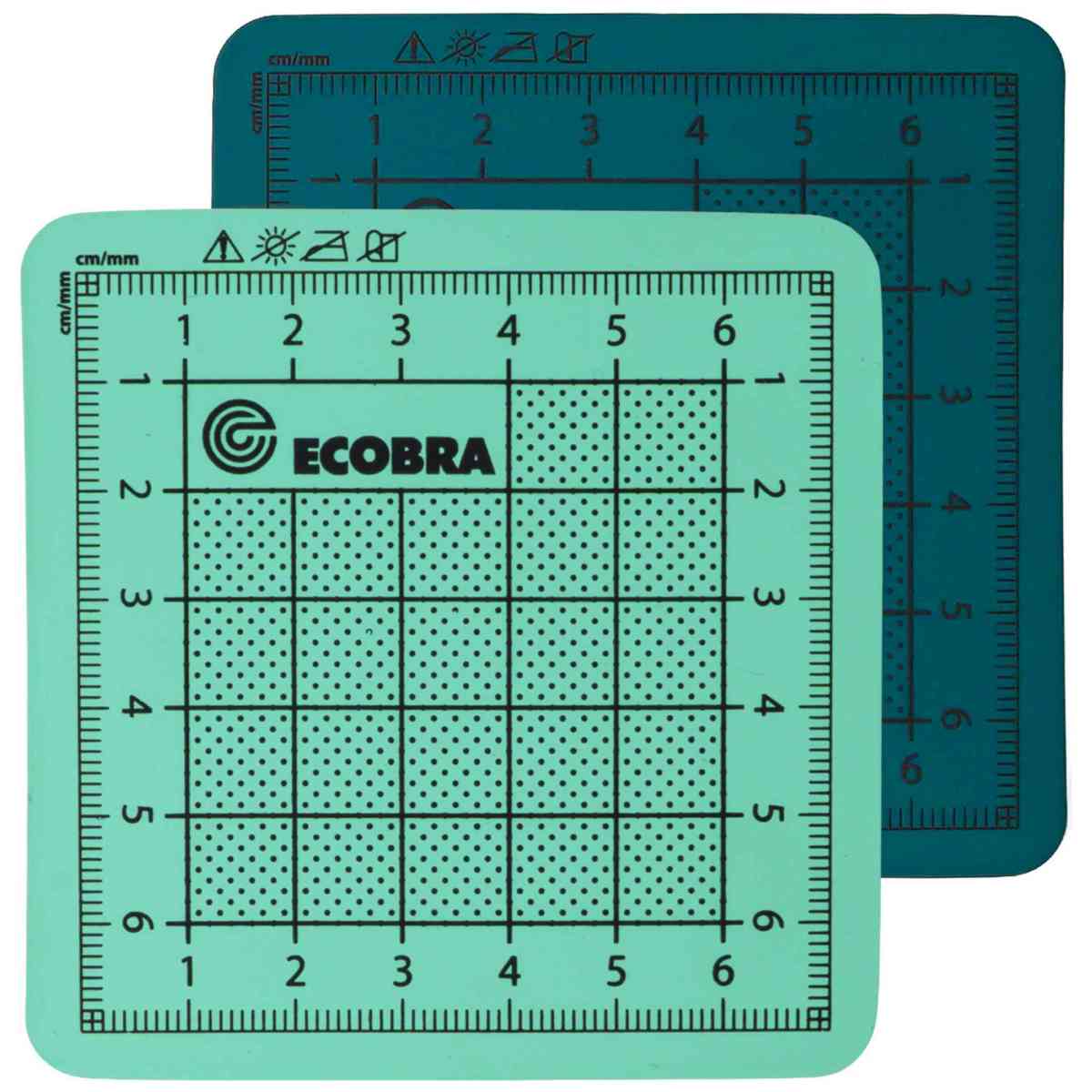 ECOBRA Schneidematte Profi-Pocket 8x8cm 5-lagig dunkelgrün / türkis selbstheilend