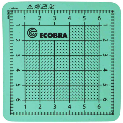 ECOBRA Schneidematte Profi-Pocket 8x8cm 5-lagig dunkelgrün / türkis selbstheilend
