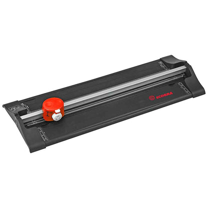 ECOBRA Sicherheits-Rollschneider 3 in 1 DIN A4 bis 32cm mit ausklappbarem Lineal