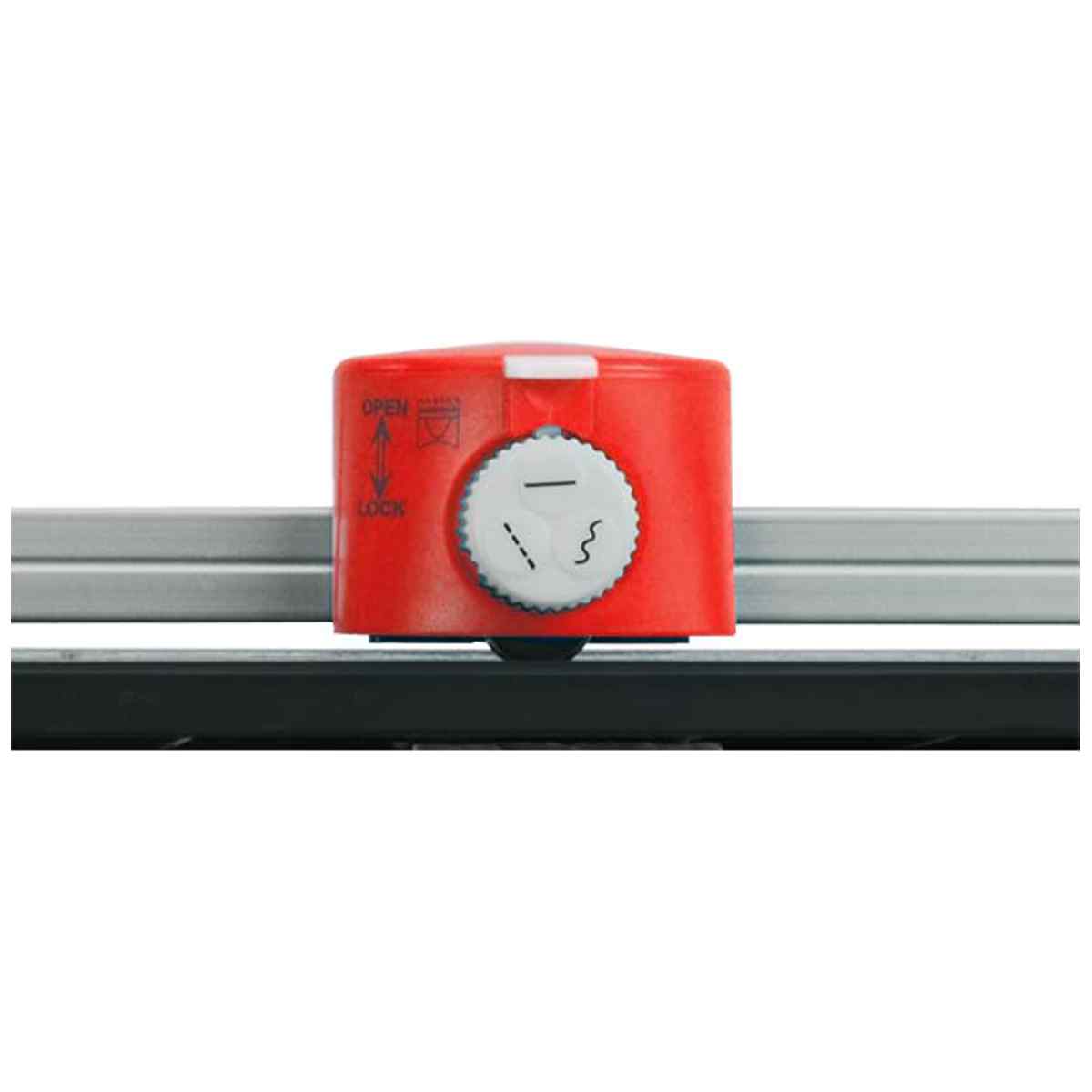 ECOBRA Sicherheits-Rollschneider 3 in 1 DIN A4 bis 32cm mit ausklappbarem Lineal