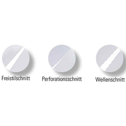ECOBRA Sicherheits-Rollschneider 3 in 1 DIN A4 bis 32cm mit ausklappbarem Lineal