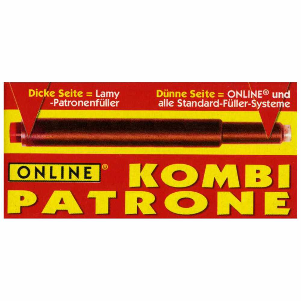 ONLINE Kombi Tintenpatrone rot 5 Stück