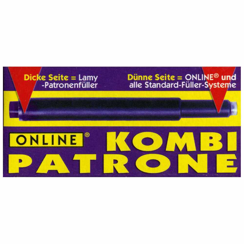 ONLINE Kombi Tintenpatrone violett 5 Stück