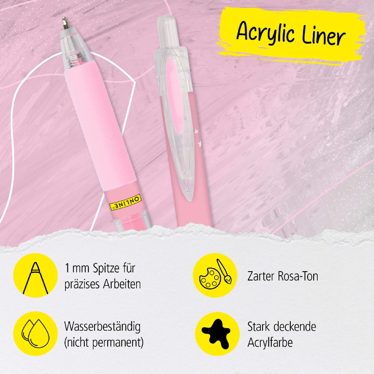 ONLINE Acryl Liner Rose
