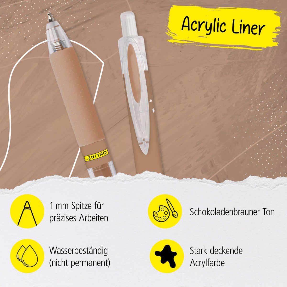 ONLINE Acryl Liner Brown