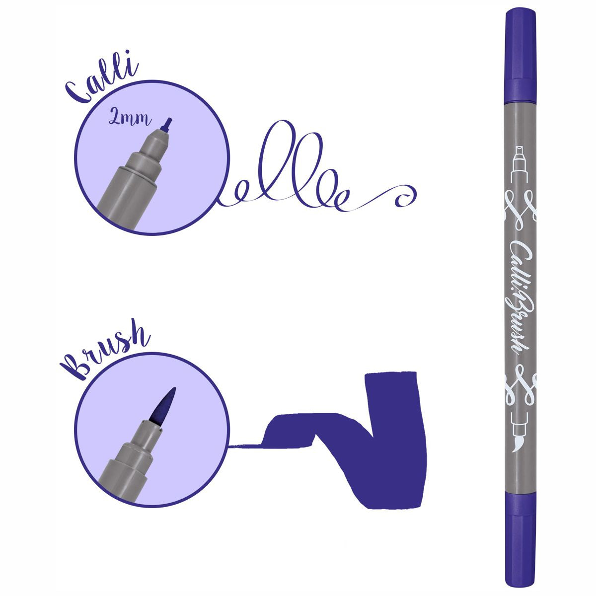 ONLINE Kalligraphie- / Pinsel Stift Calli.Brush dunkelblau