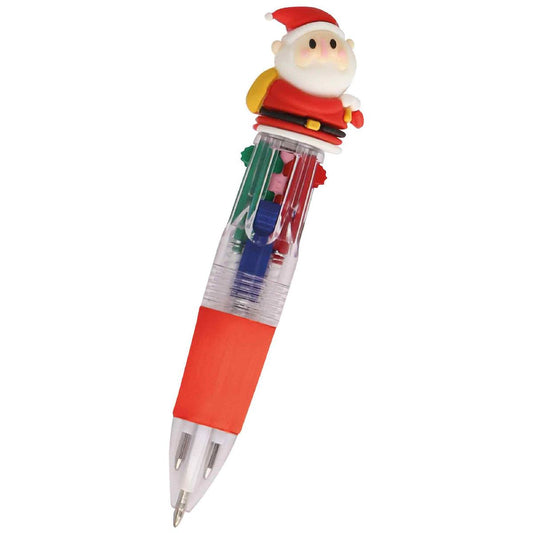 ONLINE 4-Farb-Kugelschreiber Mini Multipen SANTA