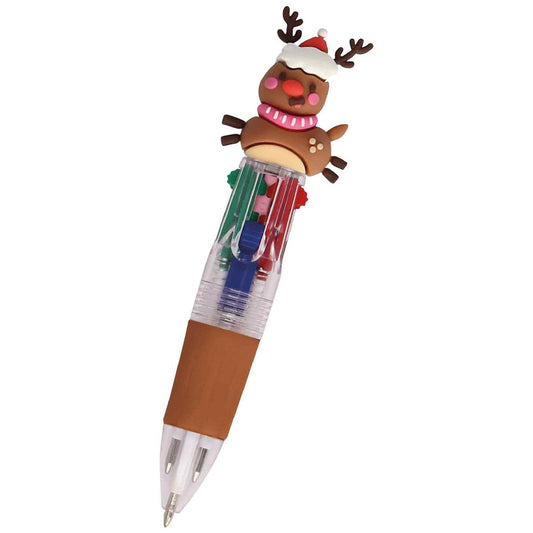 ONLINE 4-Farb-Kugelschreiber Mini Multipen RUDOLPH