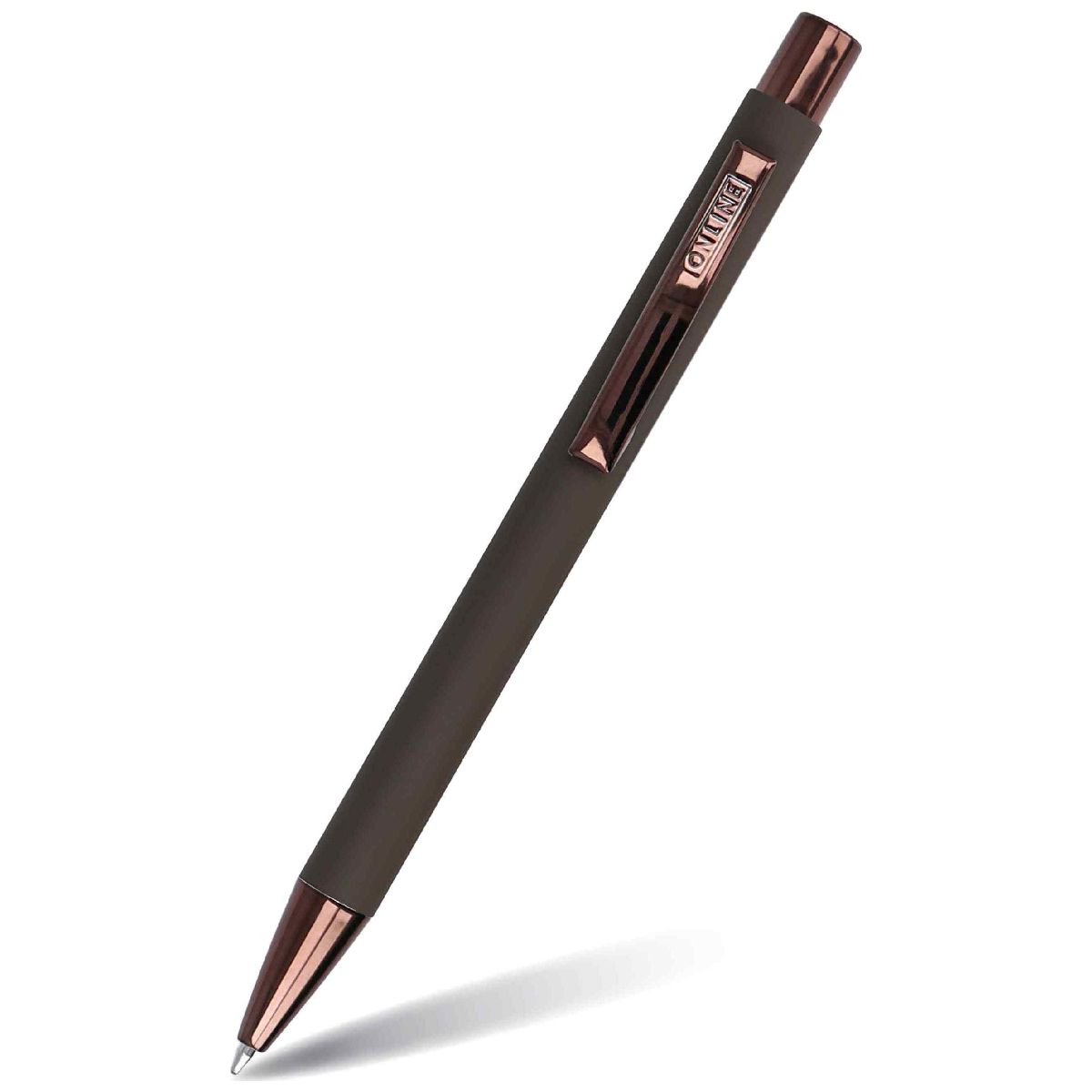 ONLINE Kugelschreiber Soft Metal Velvet Cognac