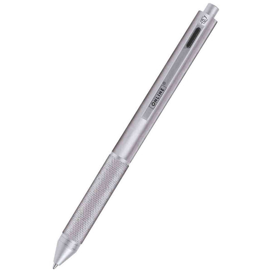 ONLINE Multipen 4 in 1 silber 3x Kuli + 1x 0,7mm