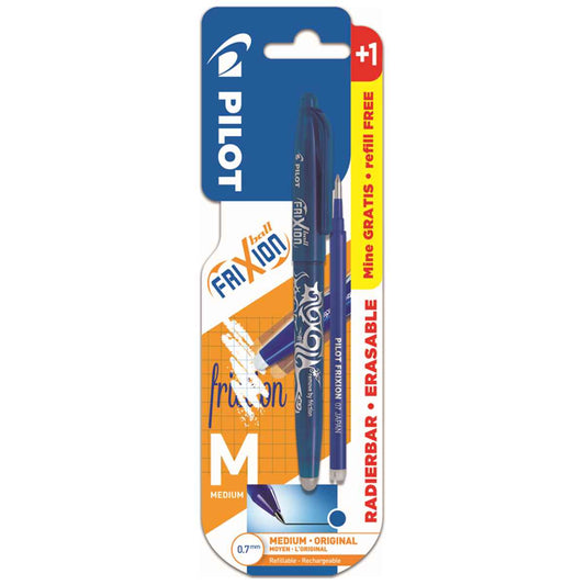 PILOT Tintenroller FriXion Ball 0,7mm blau + 1 Mine GRATIS