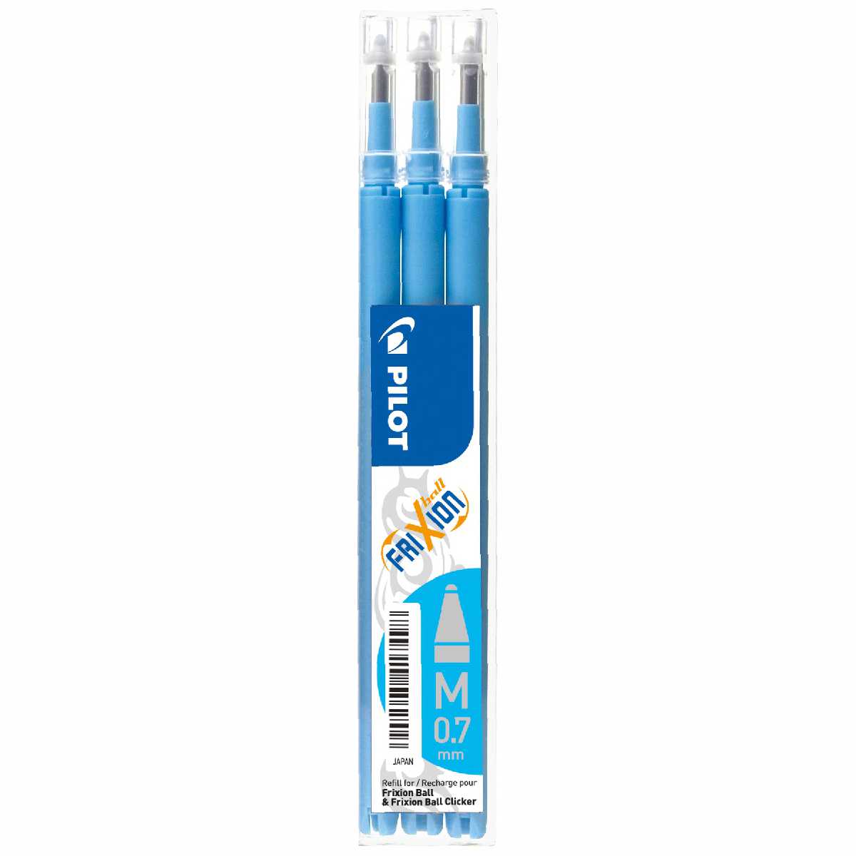 PILOT FriXion Ball Ersatzmine 0,7mm hellblau 3 Stück