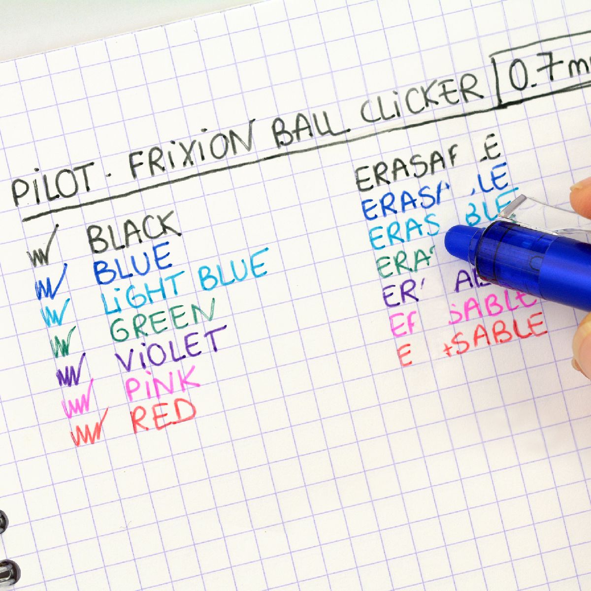PILOT Tintenroller FriXion Ball Clicker 0,7mm hellgrün