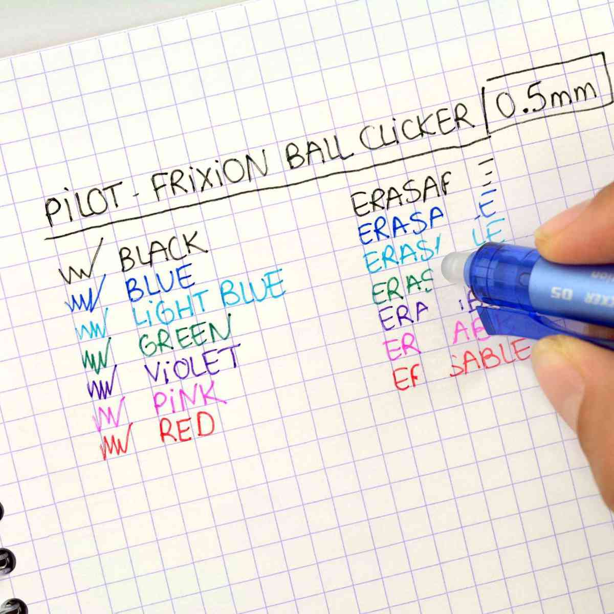PILOT Tintenroller FriXion Ball Clicker 0,5mm schwarz