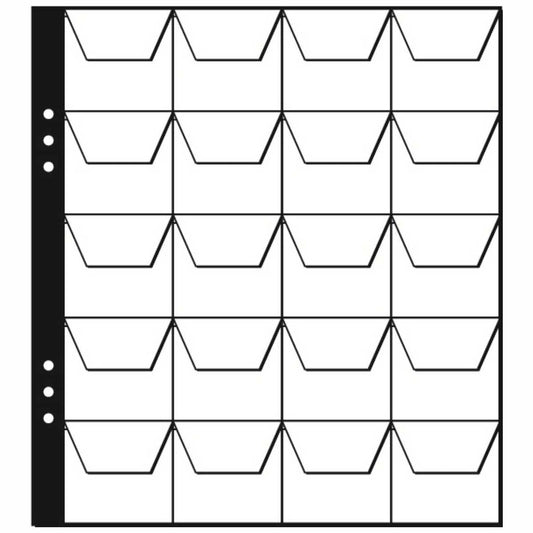 PAGNA Münzhüllen 30323 45mm 20 Fächer 5 Hüllen (Aulfes 2155)