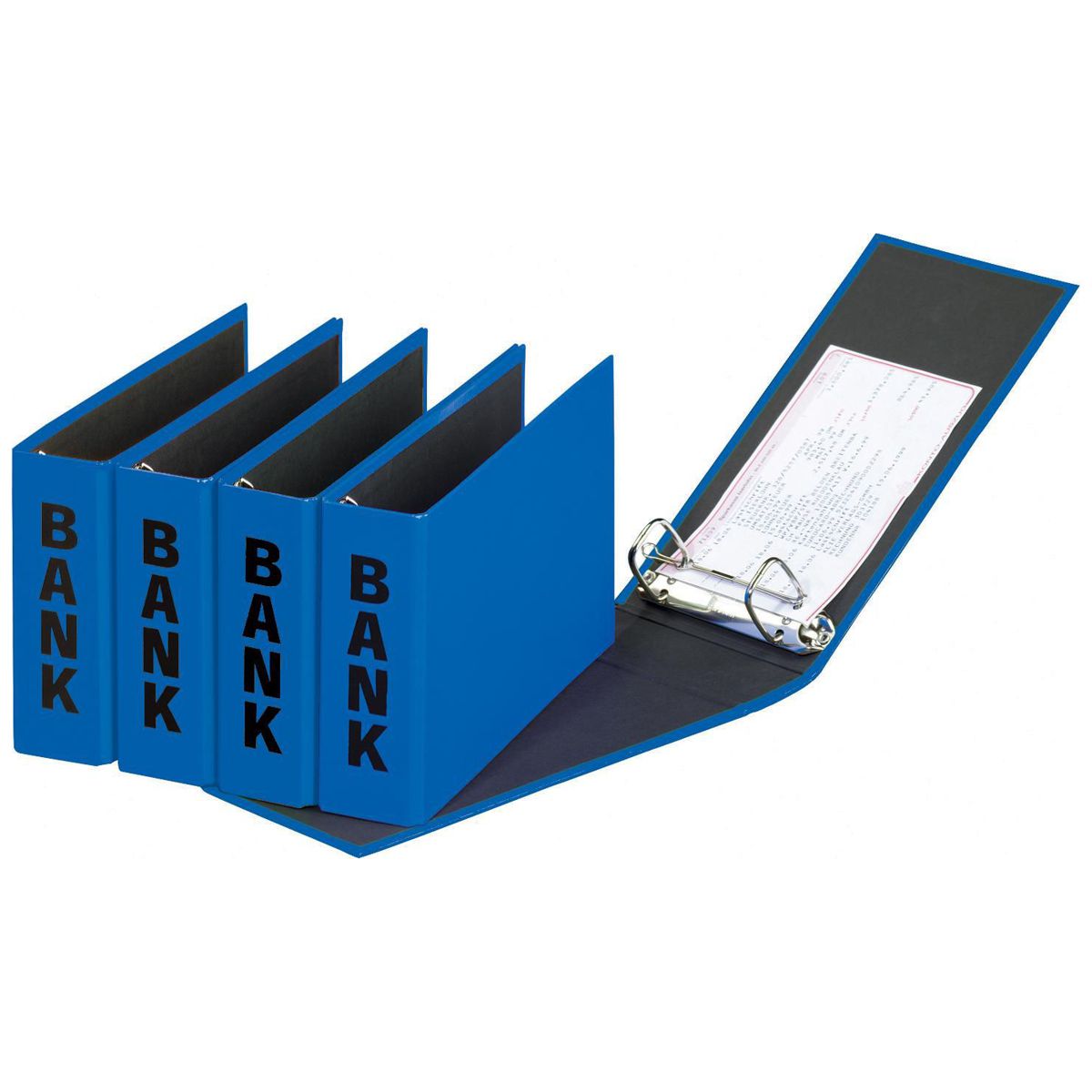 PAGNA Bankordner 40801 25x14cm blau mit Rückenprägung -BANK-