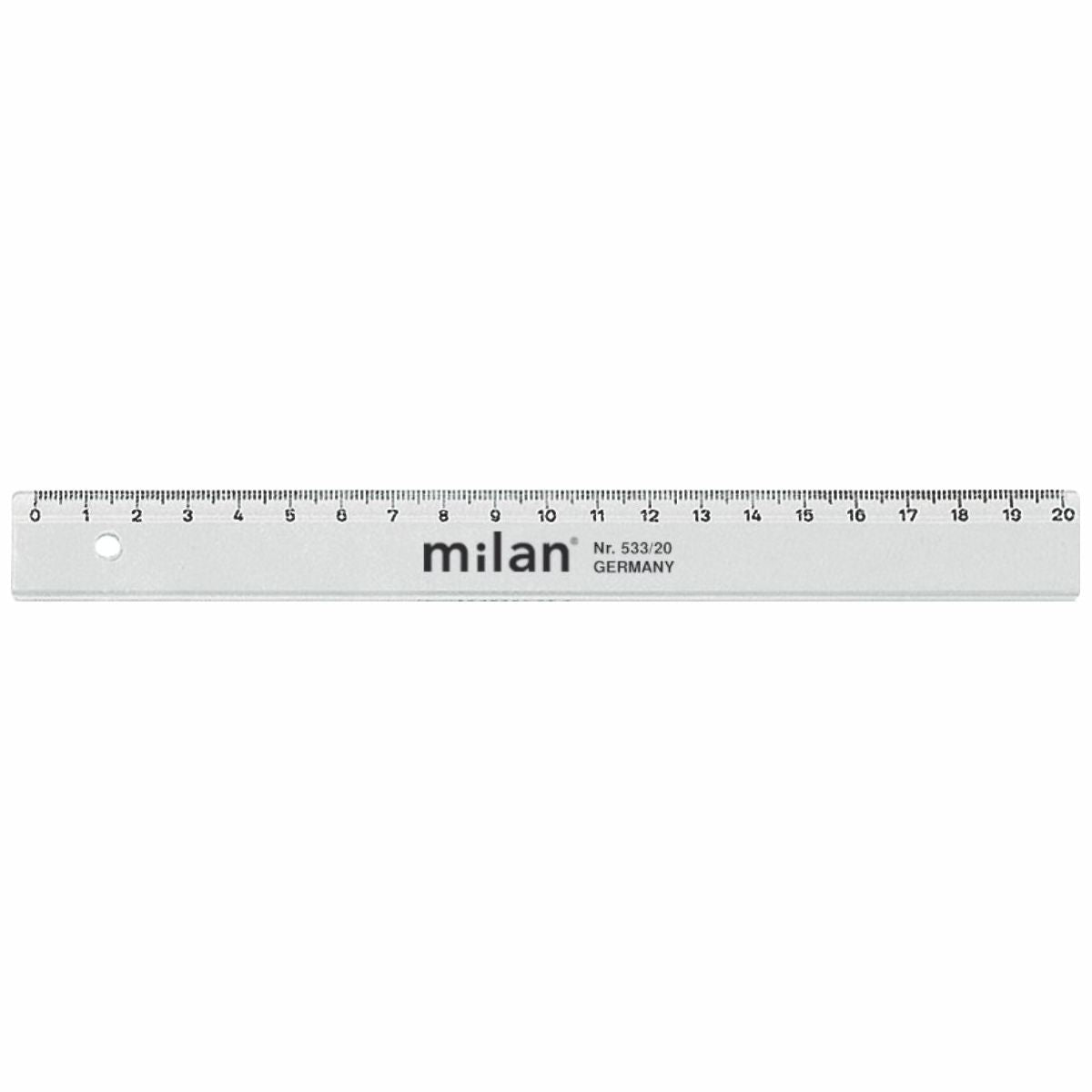 MILAN Lineal 20cm  transparent klar