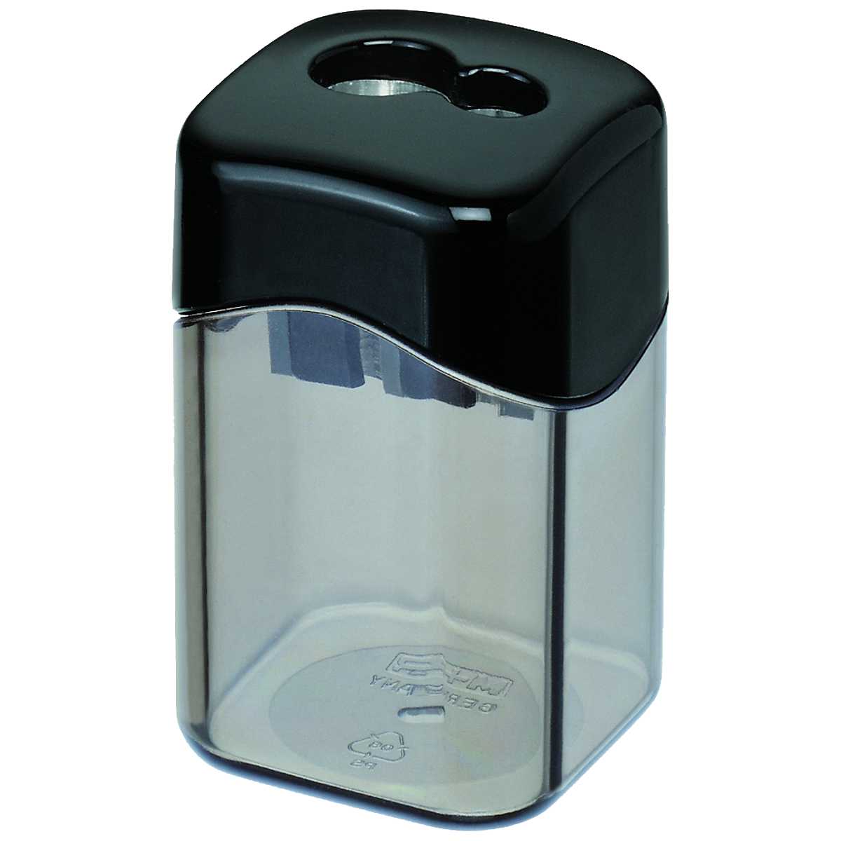 M+R Dosenspitzer Quattro Swing 2-Loch eckig schwarz