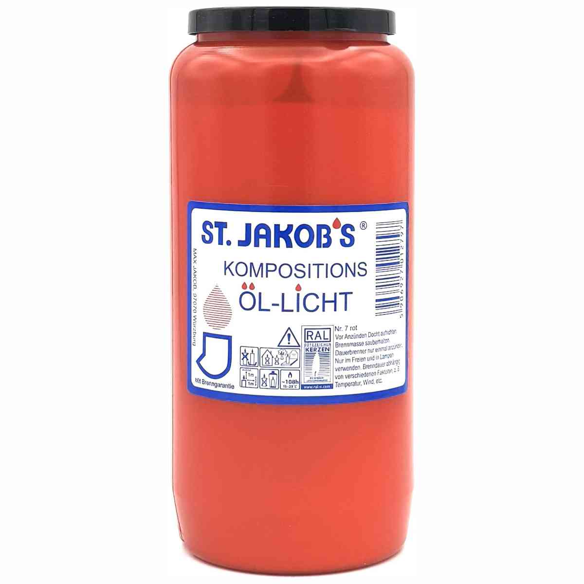 ST. JAKOBS Öllichte Nr. 7 rot 30% Pflanzenöl