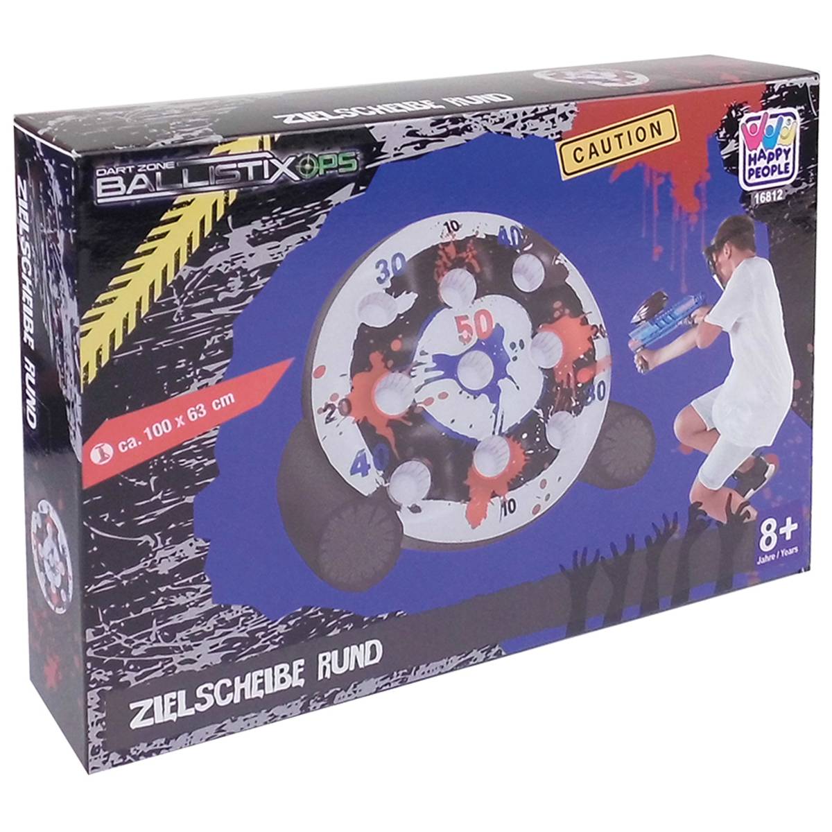 DARTZONE Zielscheibe rund aufblasbar ca. 60x60cm