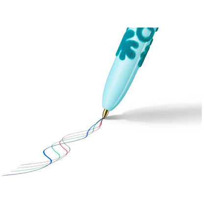 BIC 4-Farb-Kugelschreiber Velours gelb / orange
