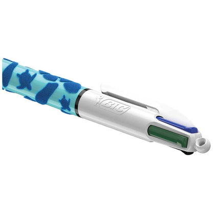 BIC 4-Farb-Kugelschreiber Velours gelb / orange