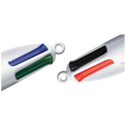 BIC 4-Farb-Kugelschreiber 4Colours WOOD STYLE rosa