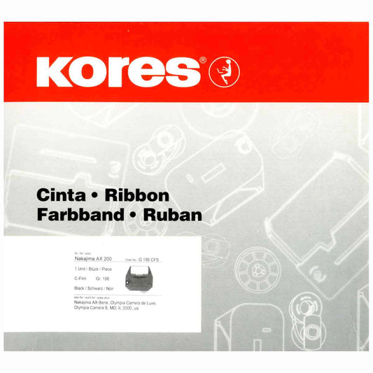 KORES Farbband Gr. 186C Olympia Carrera 8mm Nakjima AX200