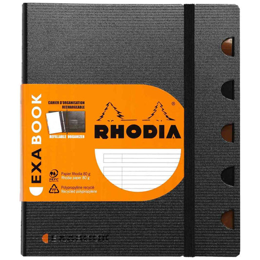 RHODIA Exabook Schreibmappe 132576C A5 liniert 80 Blatt nachfüllbar