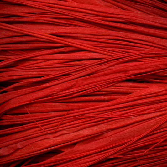MAILDOR Raffia Naturbast 50g ca. 80-100cm rot