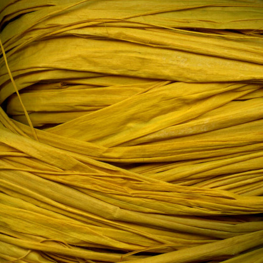 MAILDOR Raffia Naturbast 50g ca. 80-100cm gelb