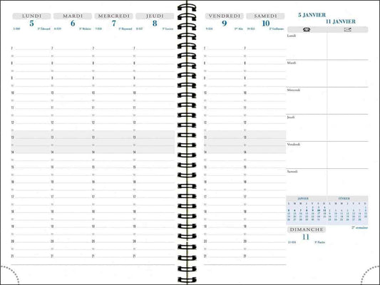QUO VADIS Spiral Buchkalender 20652B VISUEL A5 15x21cm 2027