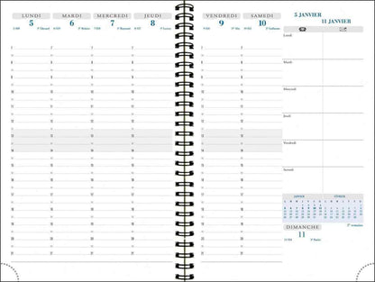 QUO VADIS Spiral Buchkalender 20652B VISUEL A5 15x21cm 2027