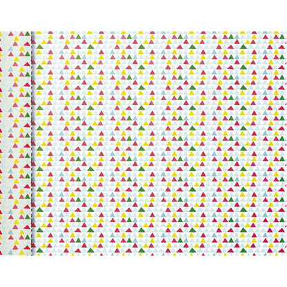 CLAIREFONTAINE Geschenkpapier Tiny Dreiecke rosa 0,35 x 5m