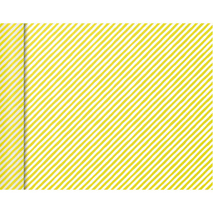 CLAIREFONTAINE Geschenkpapier Tiny Rolls Streifen gelb 0,35 x 5m