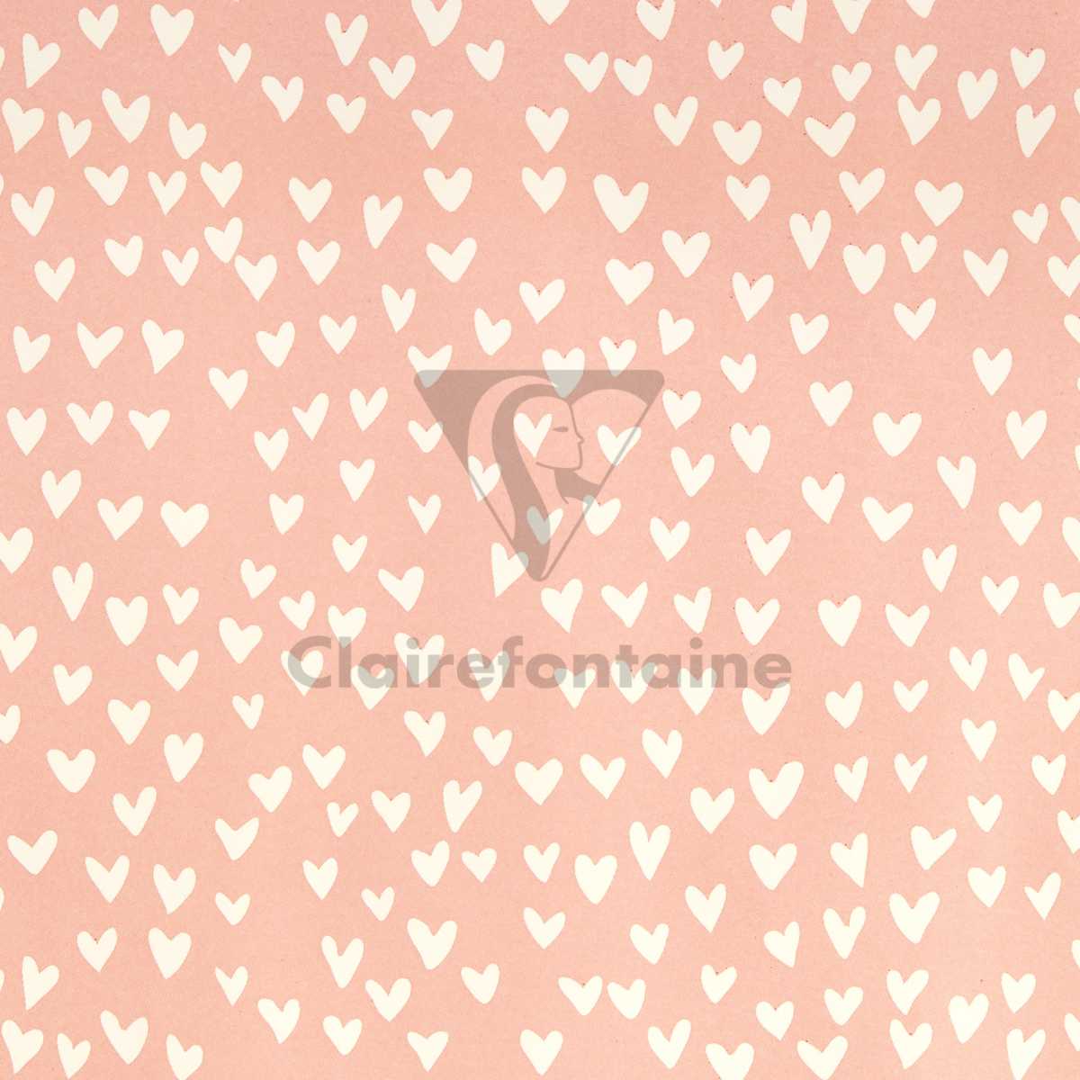 CLAIREFONTAINE Geschenkpapier Tiny Herzen 0,35 x 5m