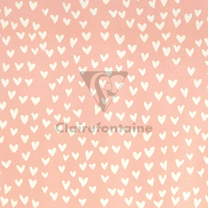 CLAIREFONTAINE Geschenkpapier Tiny Herzen 0,35 x 5m