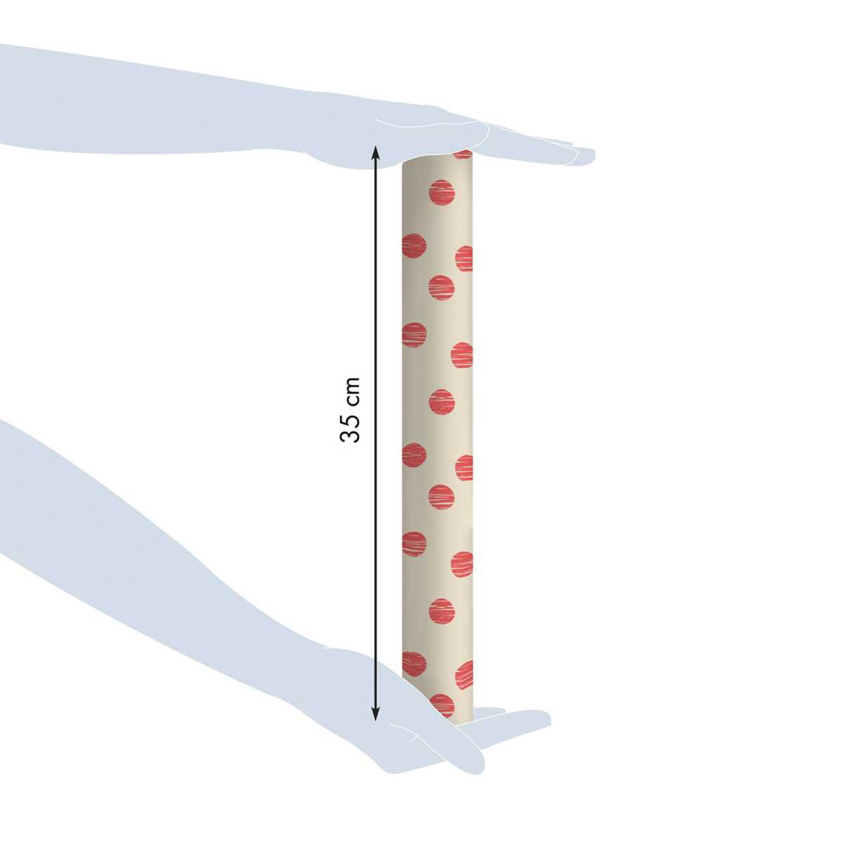 CLAIREFONTAINE Geschenkpapier Tiny Punkte 0,35 x 5m