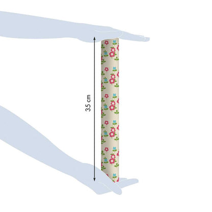 CLAIREFONTAINE Geschenkpapier Tiny Rolls Blumen rot 0,35 x 5m