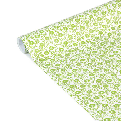 CLAIREFONTAINE Geschenkpapier Tiny Blumen grün 0,35 x 5m