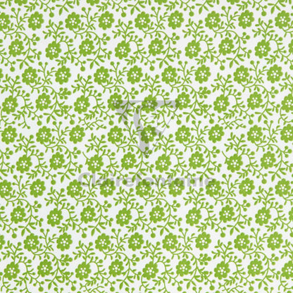 CLAIREFONTAINE Geschenkpapier Tiny Blumen grün 0,35 x 5m