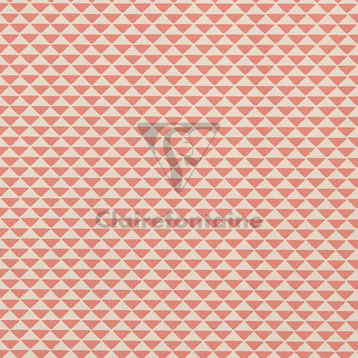 CLAIREFONTAINE Geschenkpapier Tiny Dreiecke bunt 0,35 x 5m