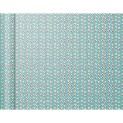 CLAIREFONTAINE Geschenkpapier Tiny Blumen blau 0,35 x 5m